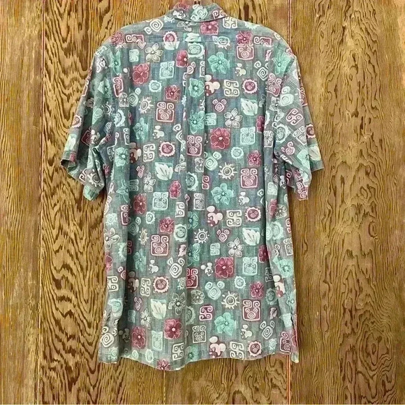 Reyn Spooner x  Disney x Mickey Mouse Cotton Shirt-Large (With Stains***) - Picture 2 of 9